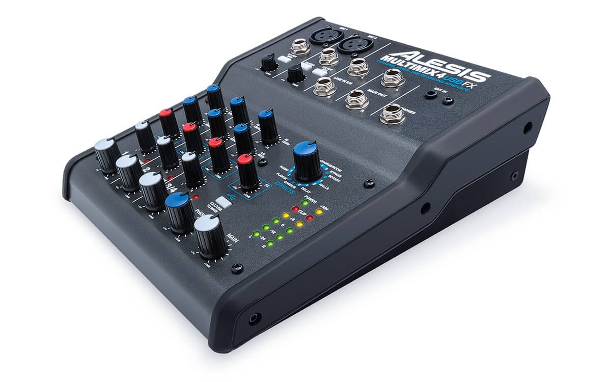 Alesis MULTIMIX 4 USB FX 4 Channel Mixer With Effects & USB Audio