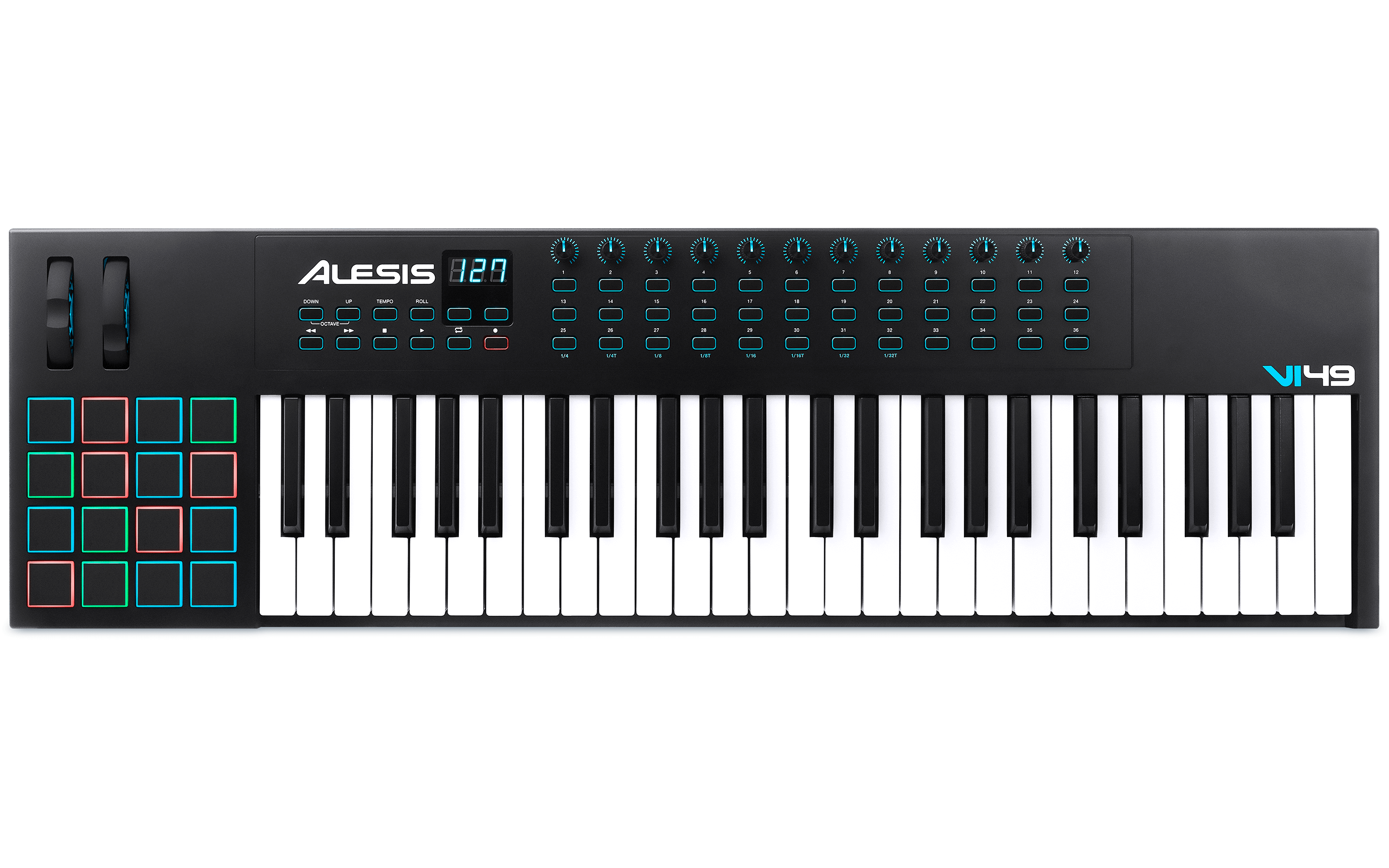 Alesis VI49 Advanced 49Key USB/MIDI Keyboard Controller HyTek