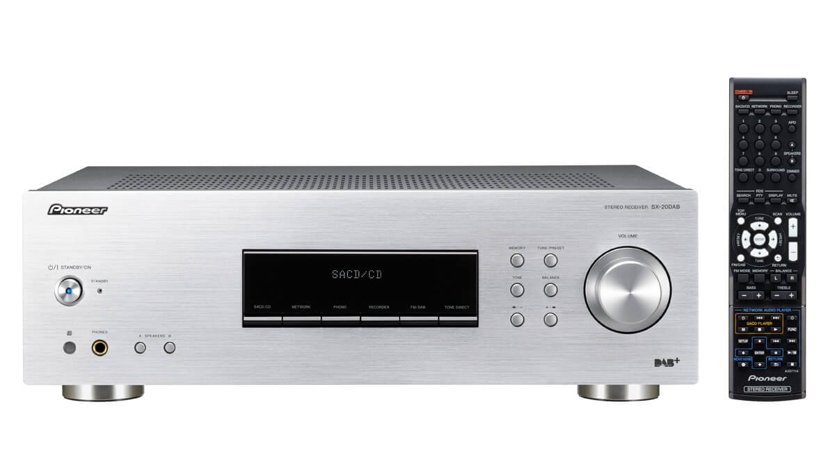 Pioneer SX20DAB 200W Stereo Receiver with DAB+, UKW/MW Tuner and Phono
