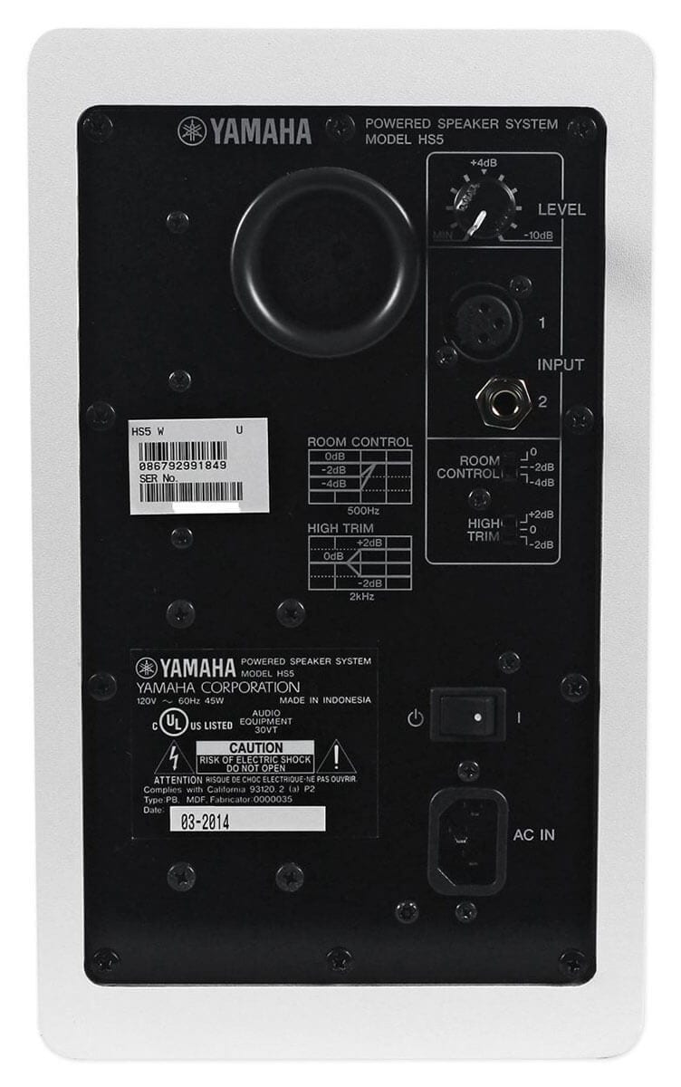 Yamaha HS5 2-Way Bass-Reflex Bi-Amplified Nearfield Studio Monitor With