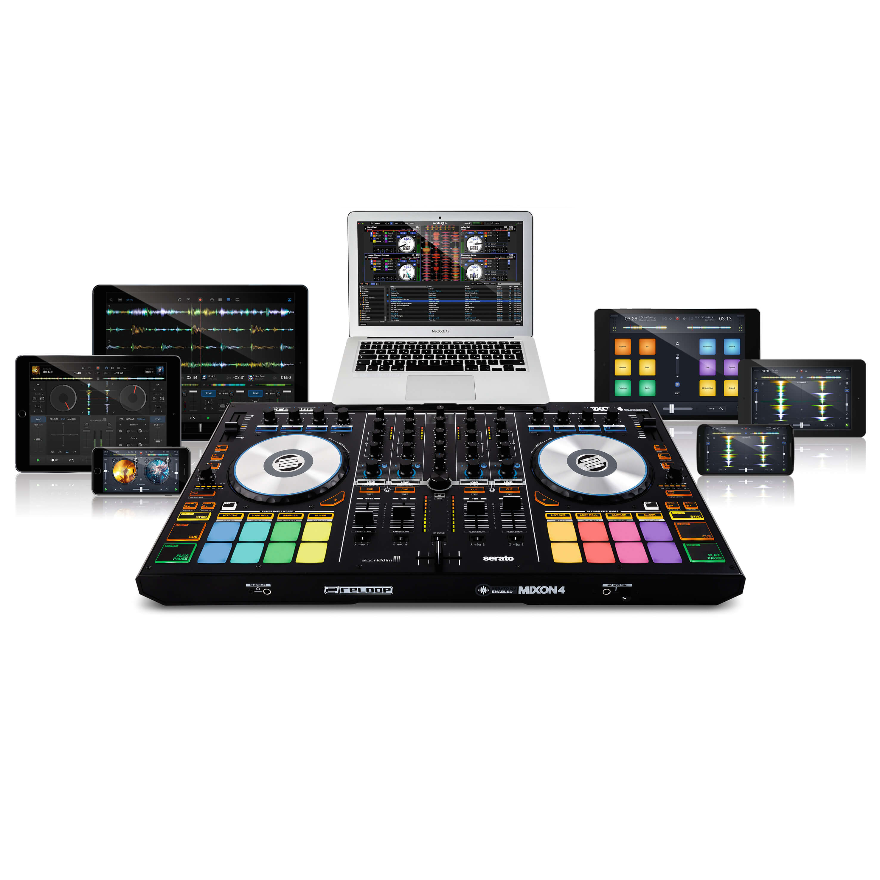 Reloop MIXON 4 4 Channel High Performance Hybrid DJ Controller HyTek