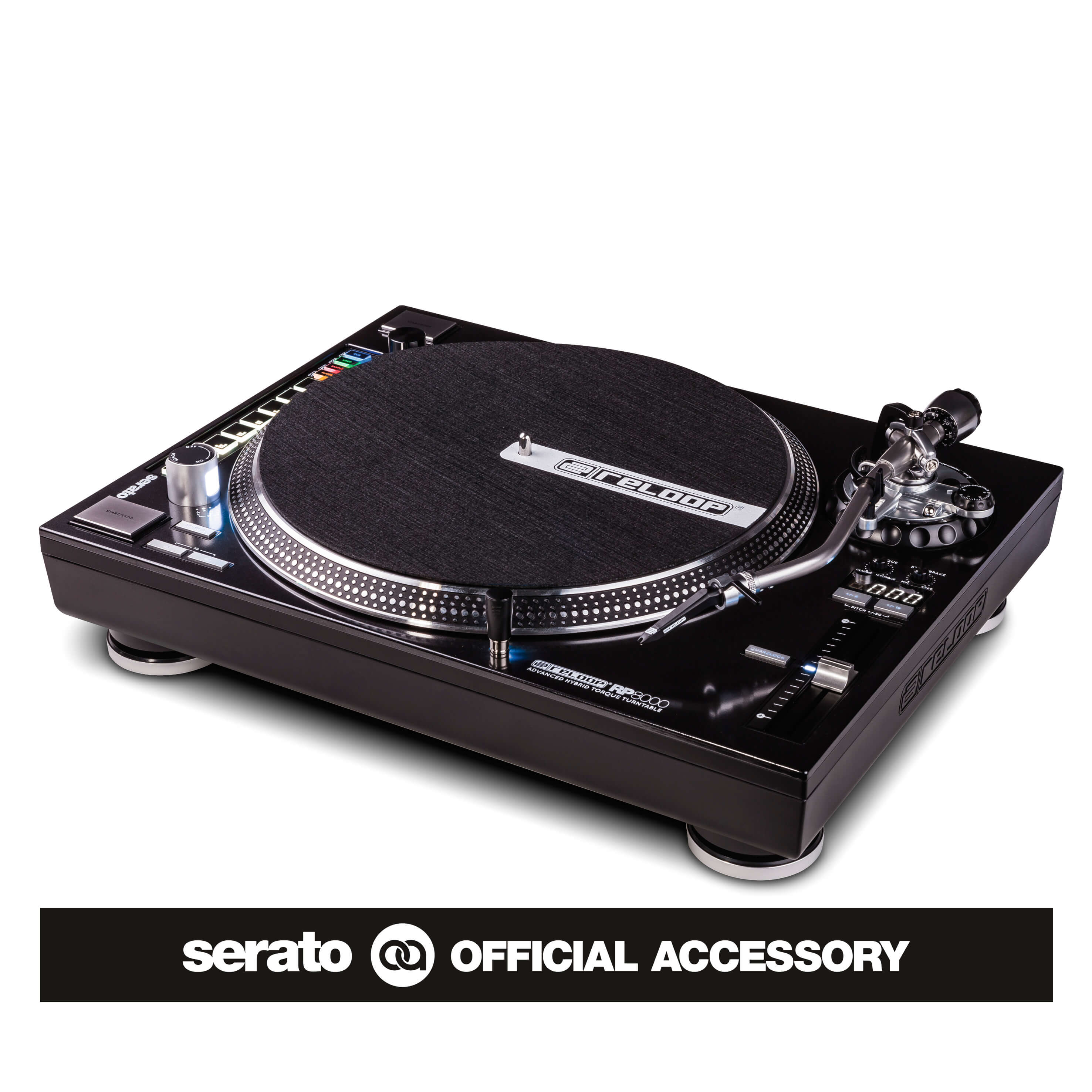Reloop RP8000 Advanced Hybrid Torque Digital DJ Turntable With Midi
