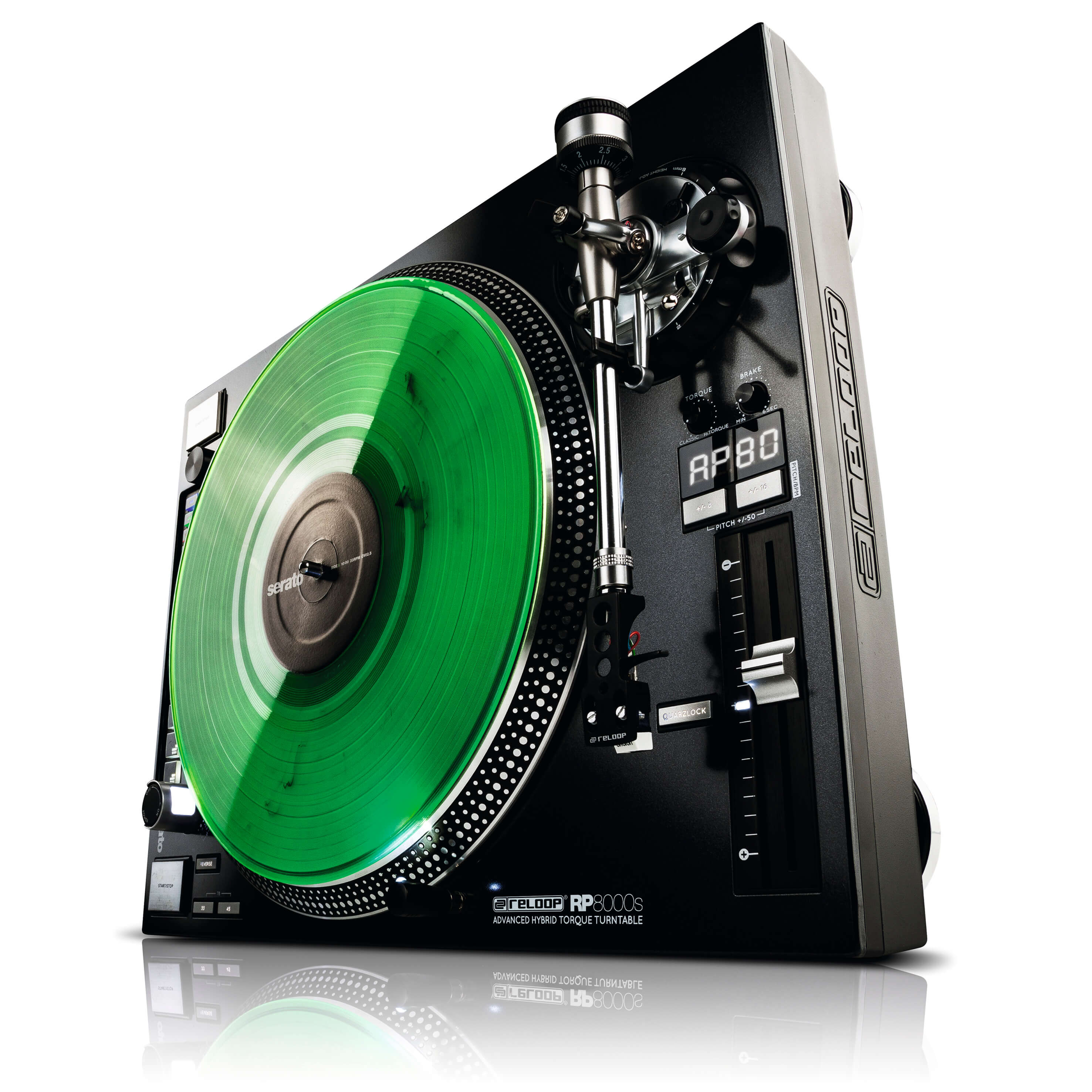 Reloop RP8000 STRAIGHT Advanced Hybrid Torque Digital DJ Turntable