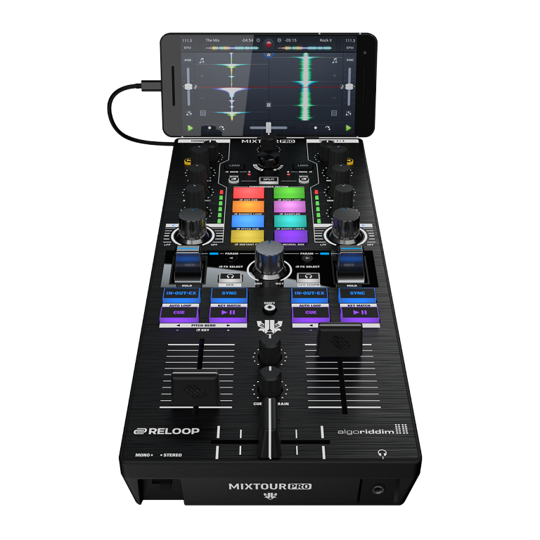 Reloop MIXTOUR PRO Portable Performance 4-Deck All-In-One DJ Controller - Image 9