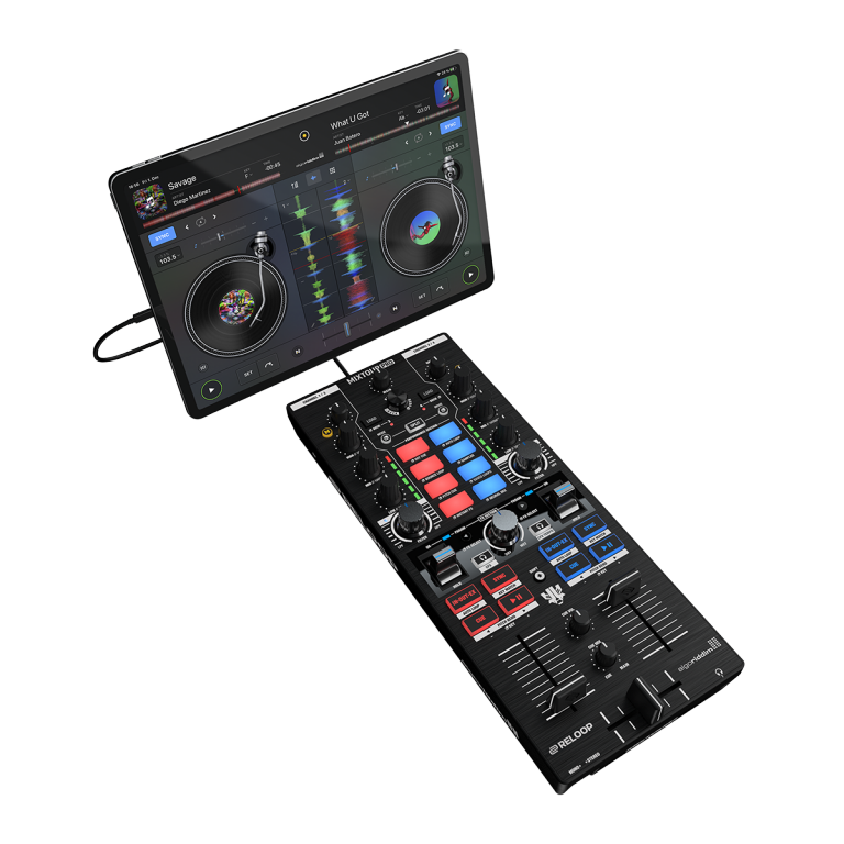 Reloop MIXTOUR PRO Portable Performance 4-Deck All-In-One DJ Controller - Image 10