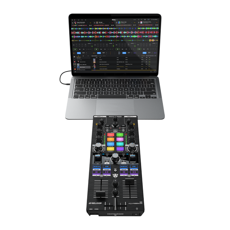 Reloop MIXTOUR PRO Portable Performance 4-Deck All-In-One DJ Controller - Image 13
