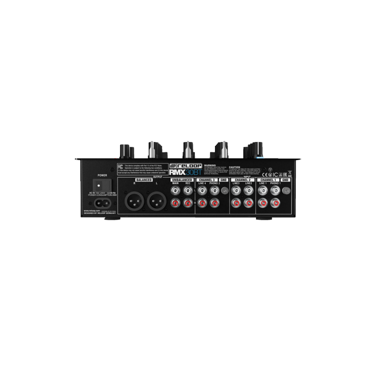 Reloop RMX-30BT 3 Channel Bluetooth DJ Mixer - Image 3