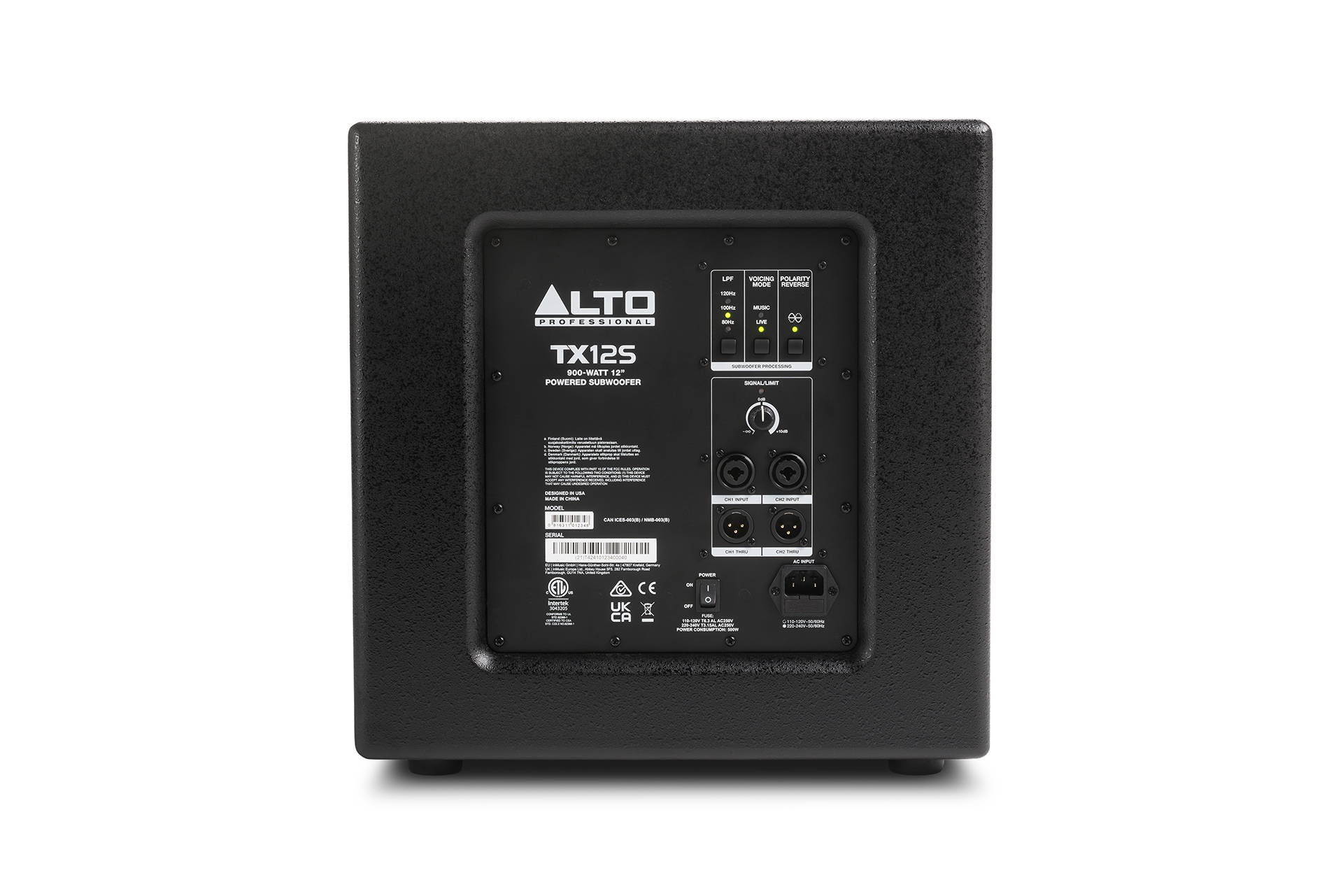 Alto Professional TX12S 12" 900-Watt Powered Subwoofer - Image 2