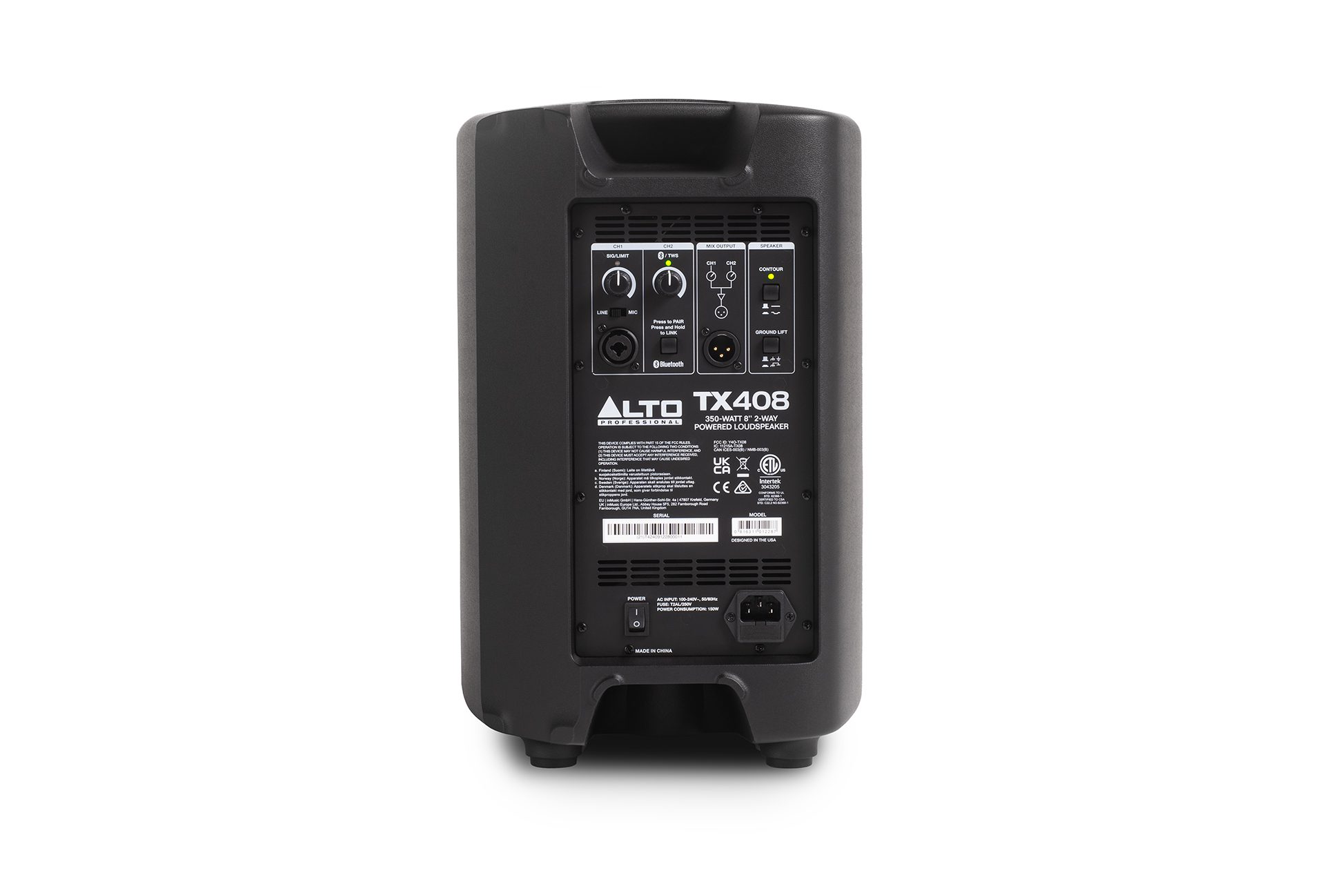 Alto Professional TX408 8" 350-Watt 2-Way Powered Loudspeaker With Bluetooth - Image 12