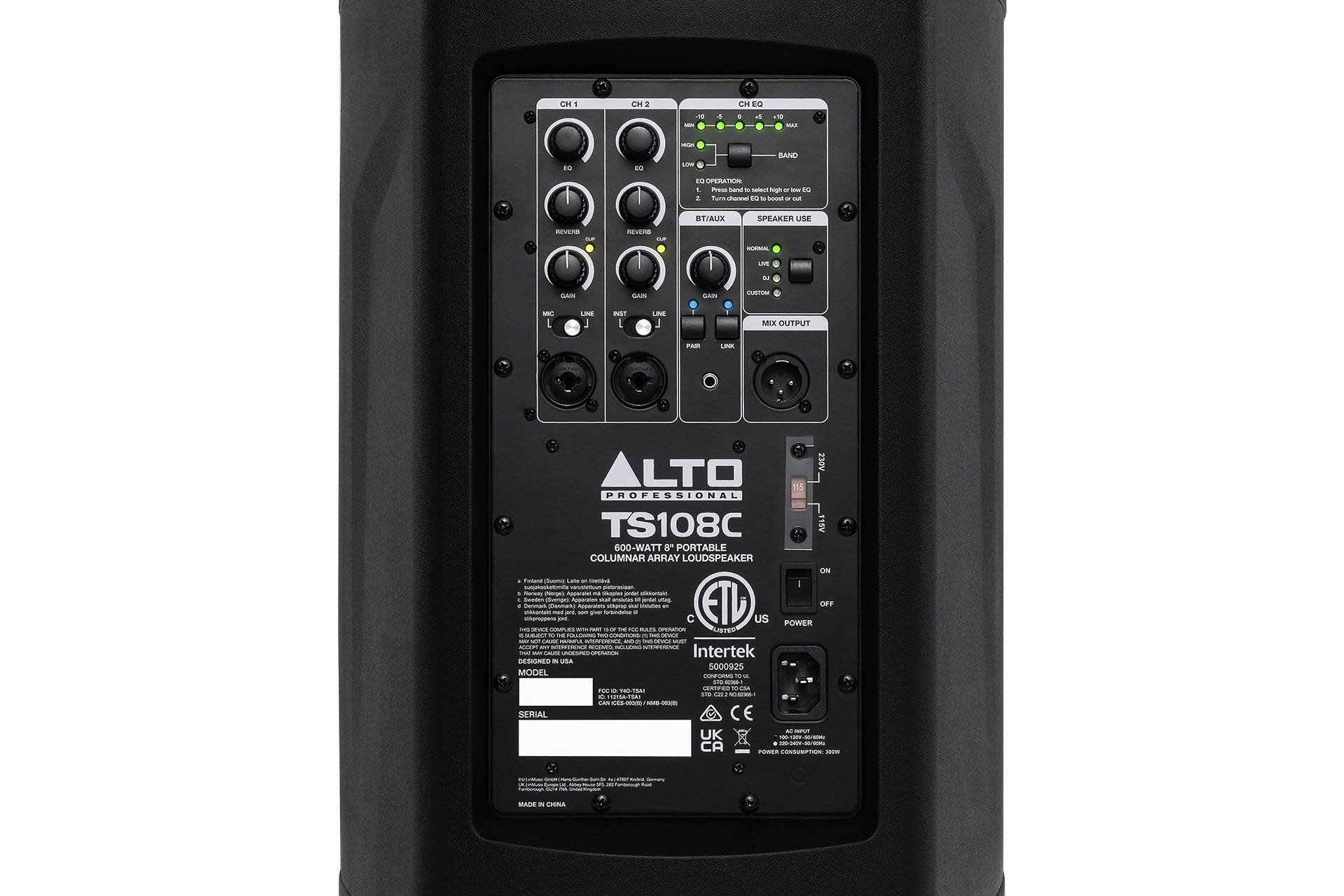 Alto Professional TS108C 600W Portable Column Array PA Speaker With DSP & Bluetooth - Image 7