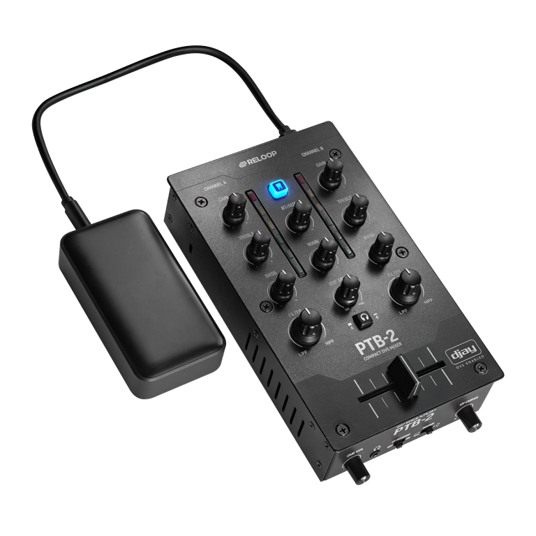 Reloop PTB-2 Portable 2+1 Channel DJ Mixer With DVS & Bluetooth Interface - Image 7