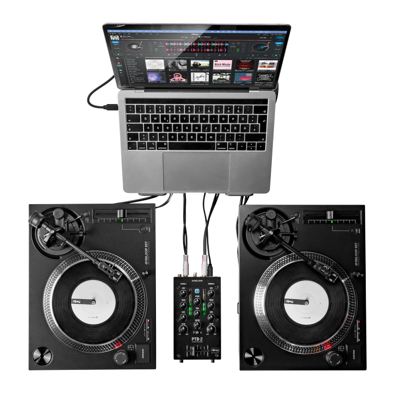 Reloop PTB-2 Portable 2+1 Channel DJ Mixer With DVS & Bluetooth Interface - Image 9