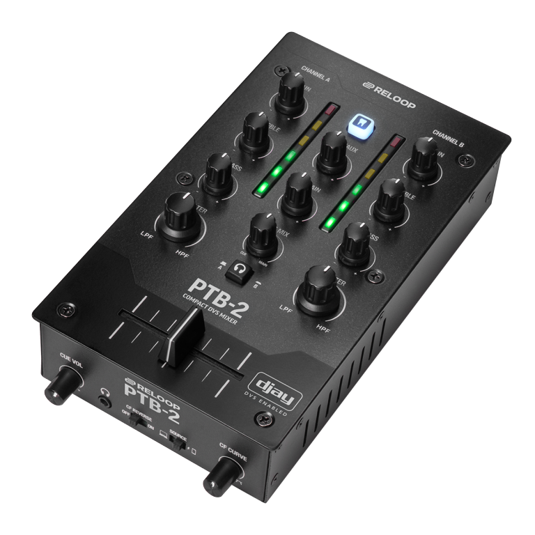 Reloop PTB-2 Portable 2+1 Channel DJ Mixer With DVS & Bluetooth Interface - Image 2
