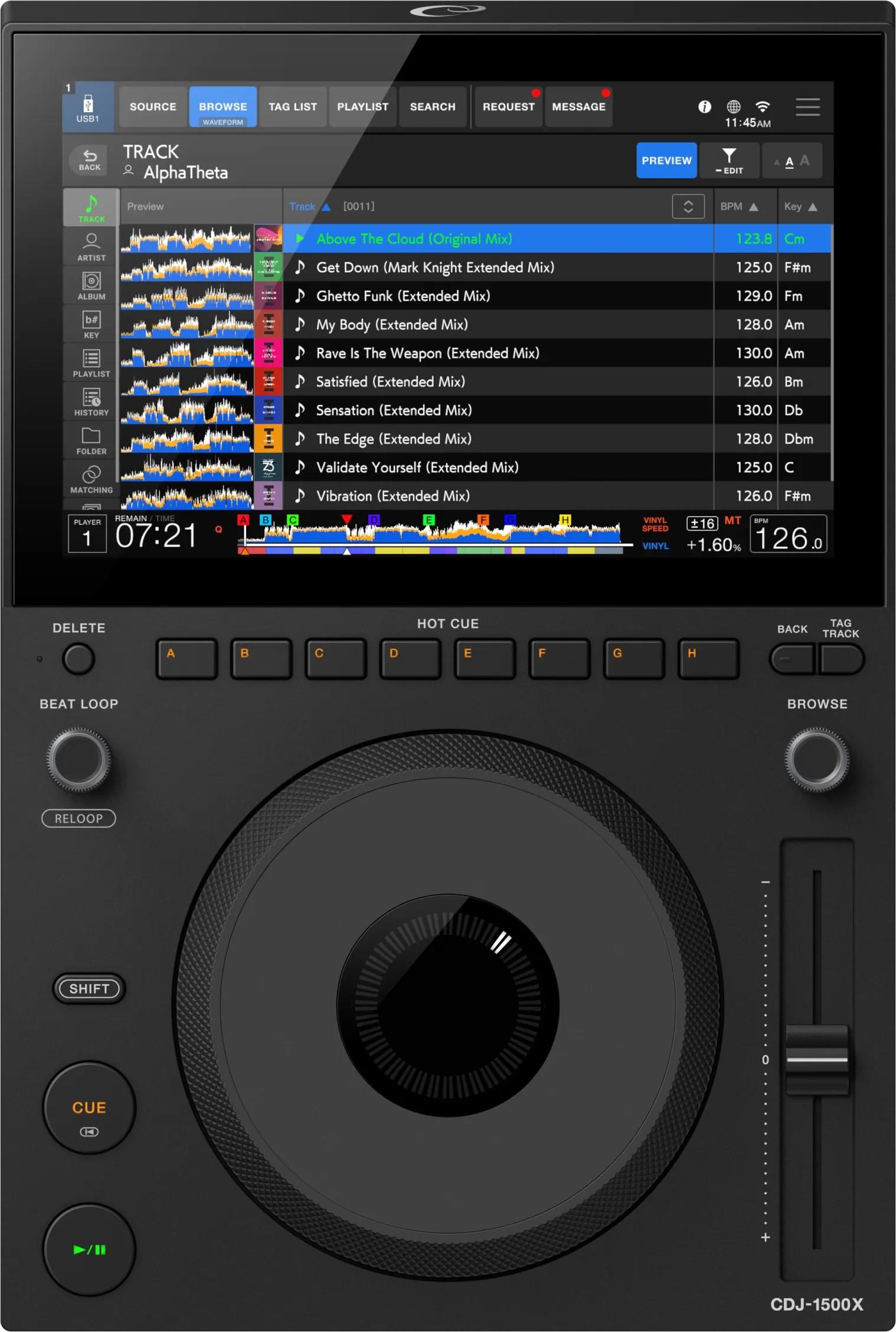 AlphaTheta CDJ-1500X Professional DJ Multi Player - Image 6