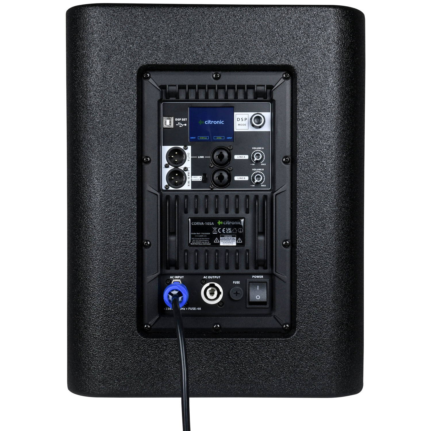 Citronic CORVA 10SA (178.920) 10" 450W RMS High Power Active Subwoofer Cabinet - Image 3